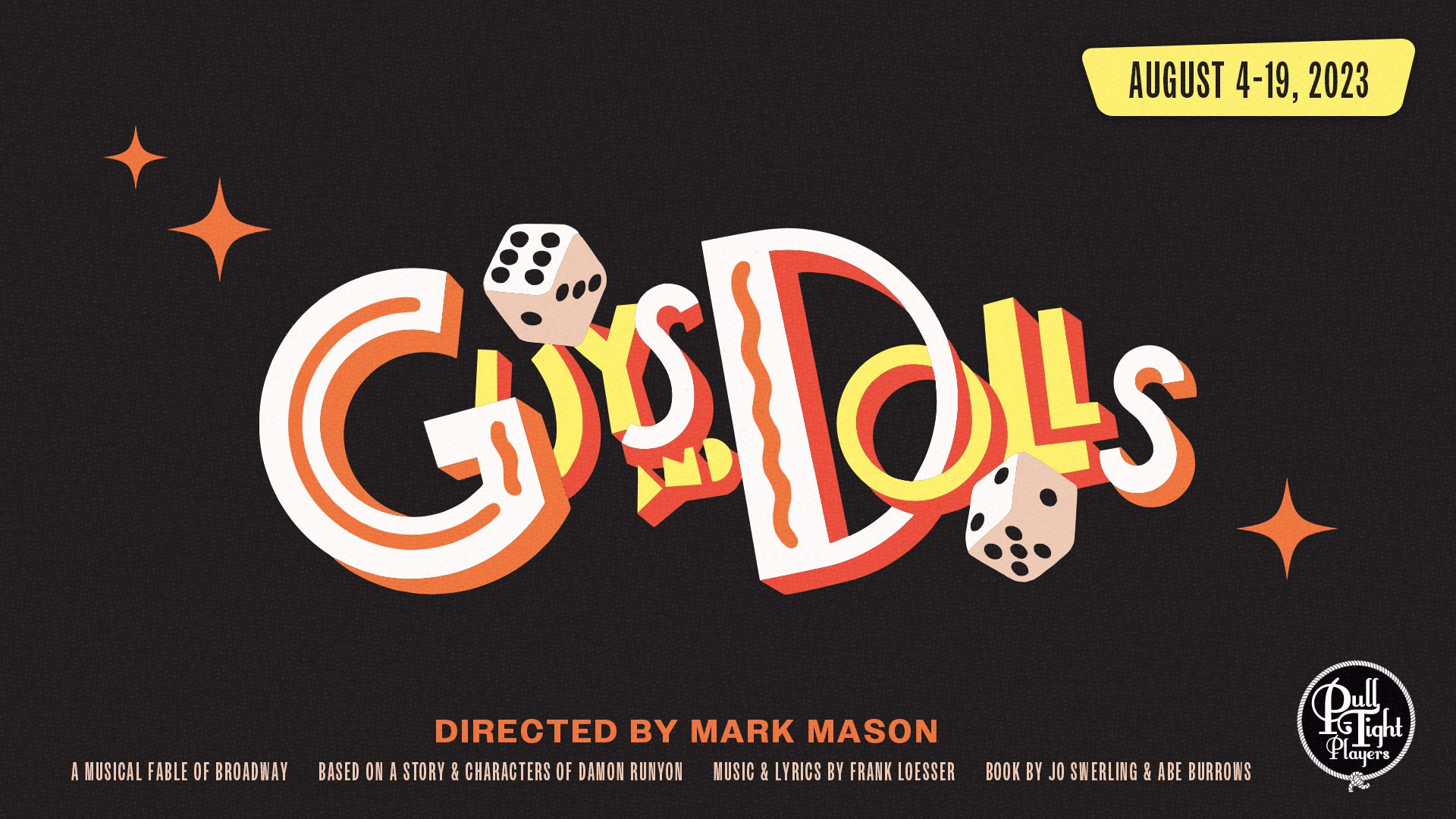 Guys and Dolls show in downtown Franklin at Pull-Tight Players Theatre.