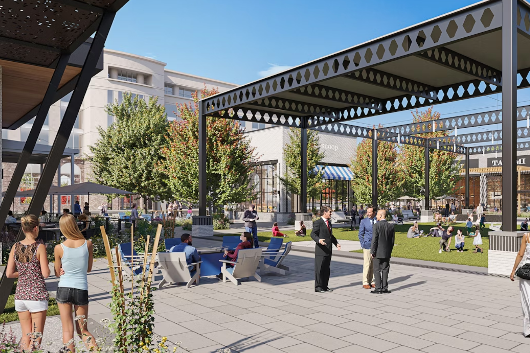 Canteen on Carothers in Cool Springs in Franklin Tennessee offers dining, shopping, restaurants and gathering spaces, family friendly activities, live music, community events and more!