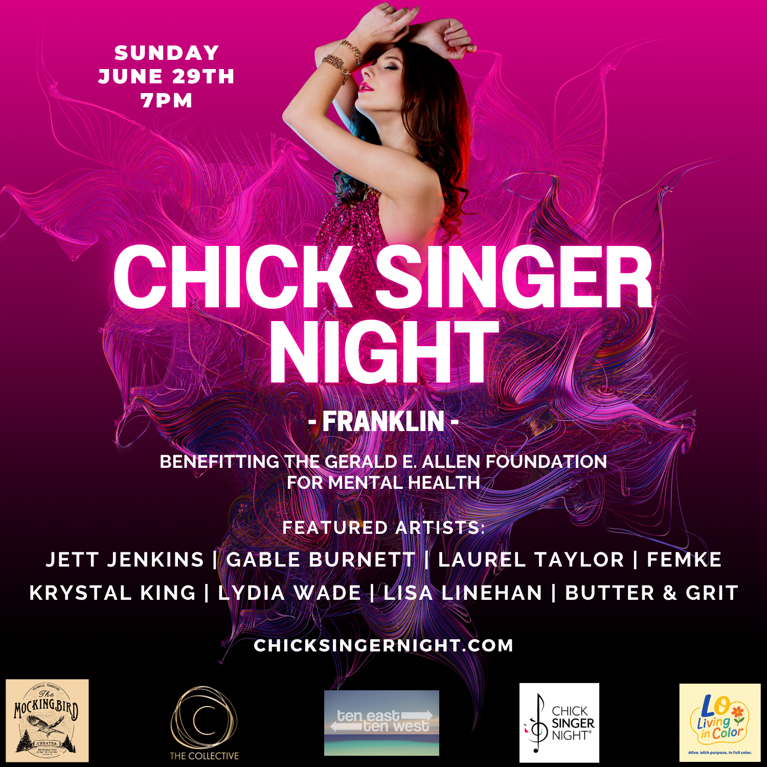 Chick Singer Night Benefit Concert in Franklin, TN.