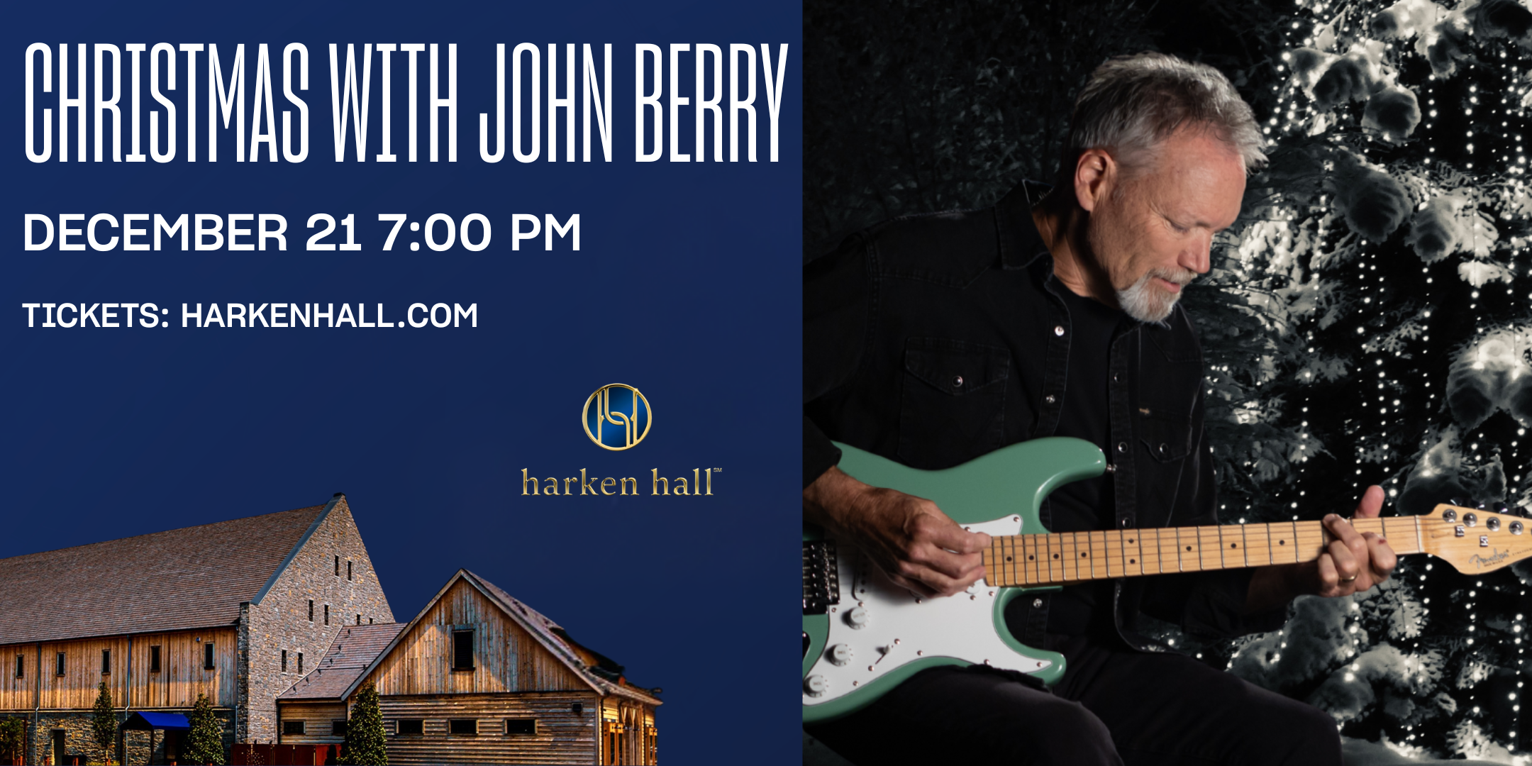 Christmas with John Berry at Harken Hall.
