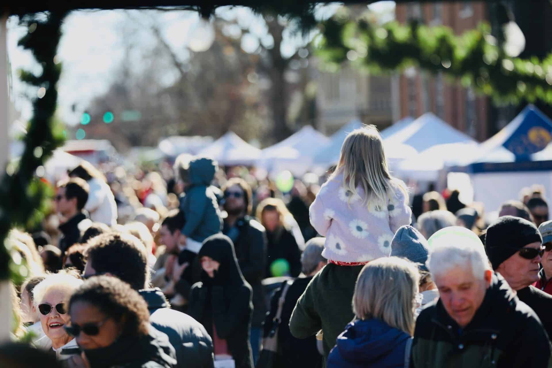Dickens of a Christmas in downtown Franklin, TN, Middle Tennessee’s largest outdoor Christmas festival.