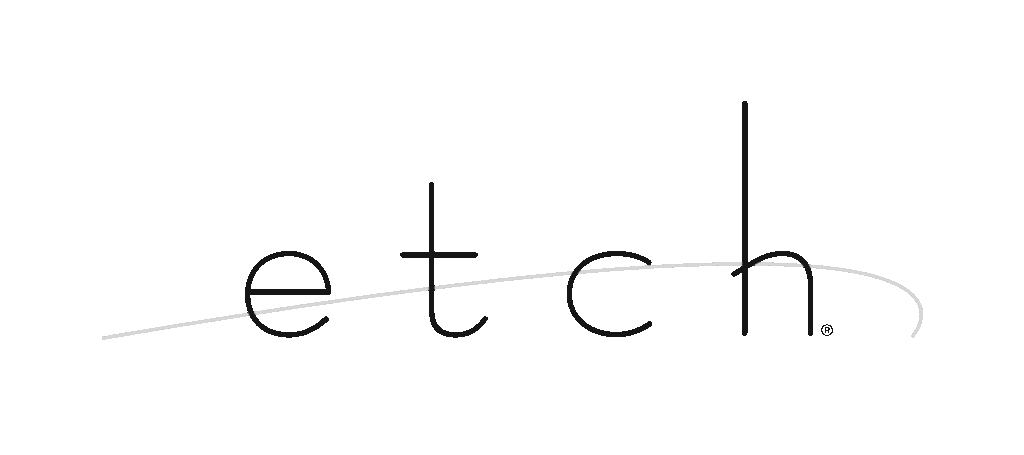 ETCH logo BW, etch restaurant downtown Franklin and Nashville, Tennessee locations.