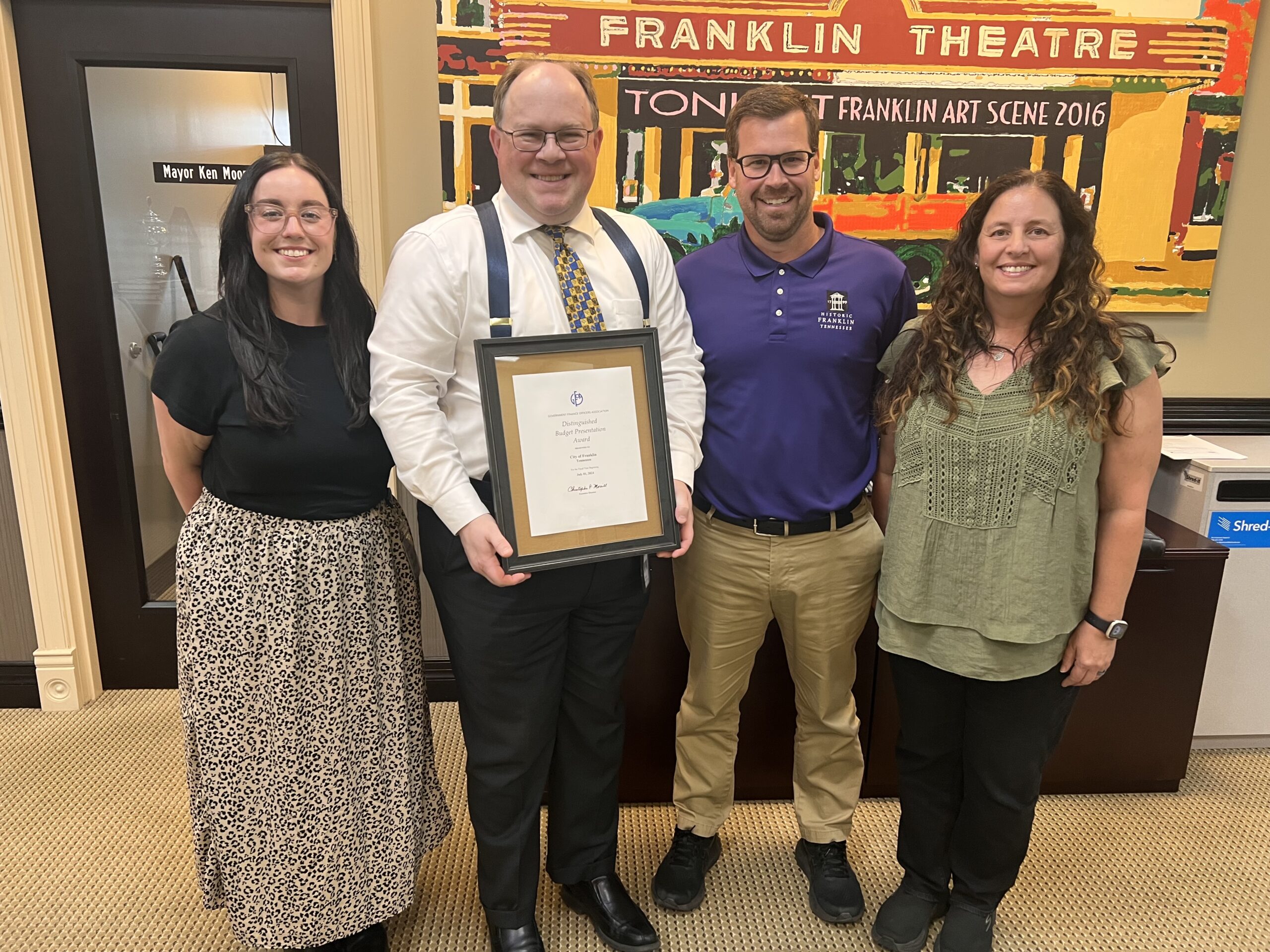 Franklin Wins Distinguished Budget Award 2.