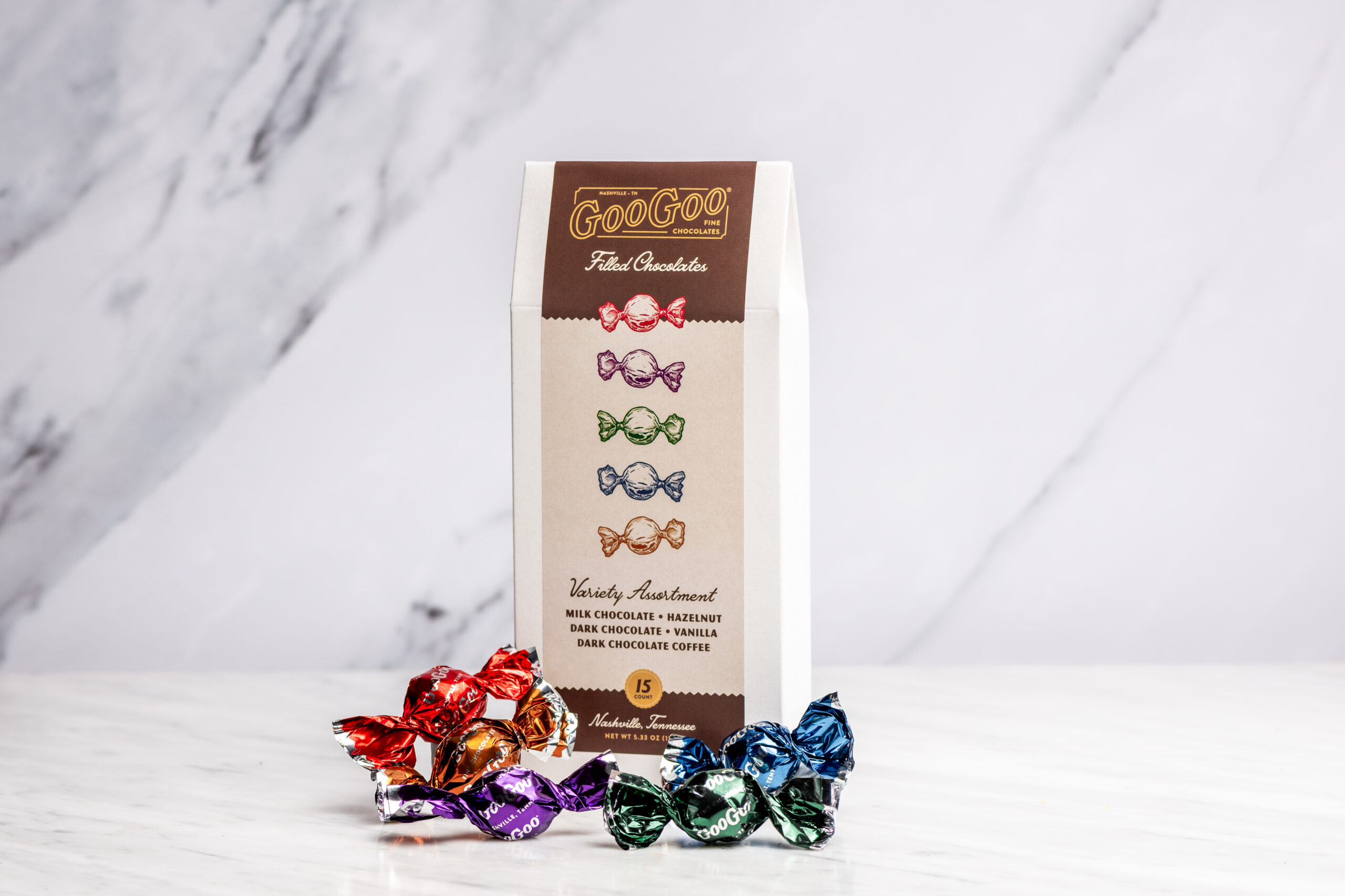 Nashville's Standard Candy Company Goo Goo Cluster announces Goo Goo Fine Chocolates.