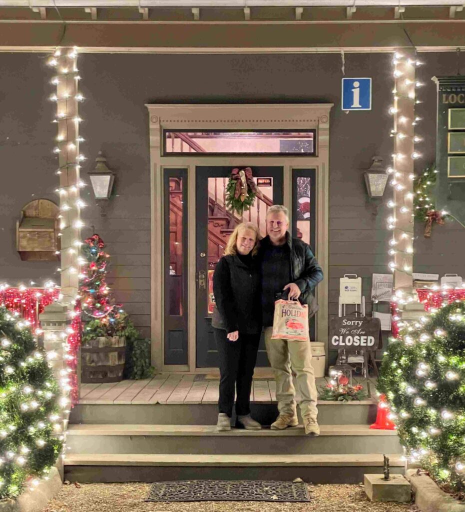 Christmas at United Country Real Estate- Owner Cindy Garvey & husband Eddie Wilson