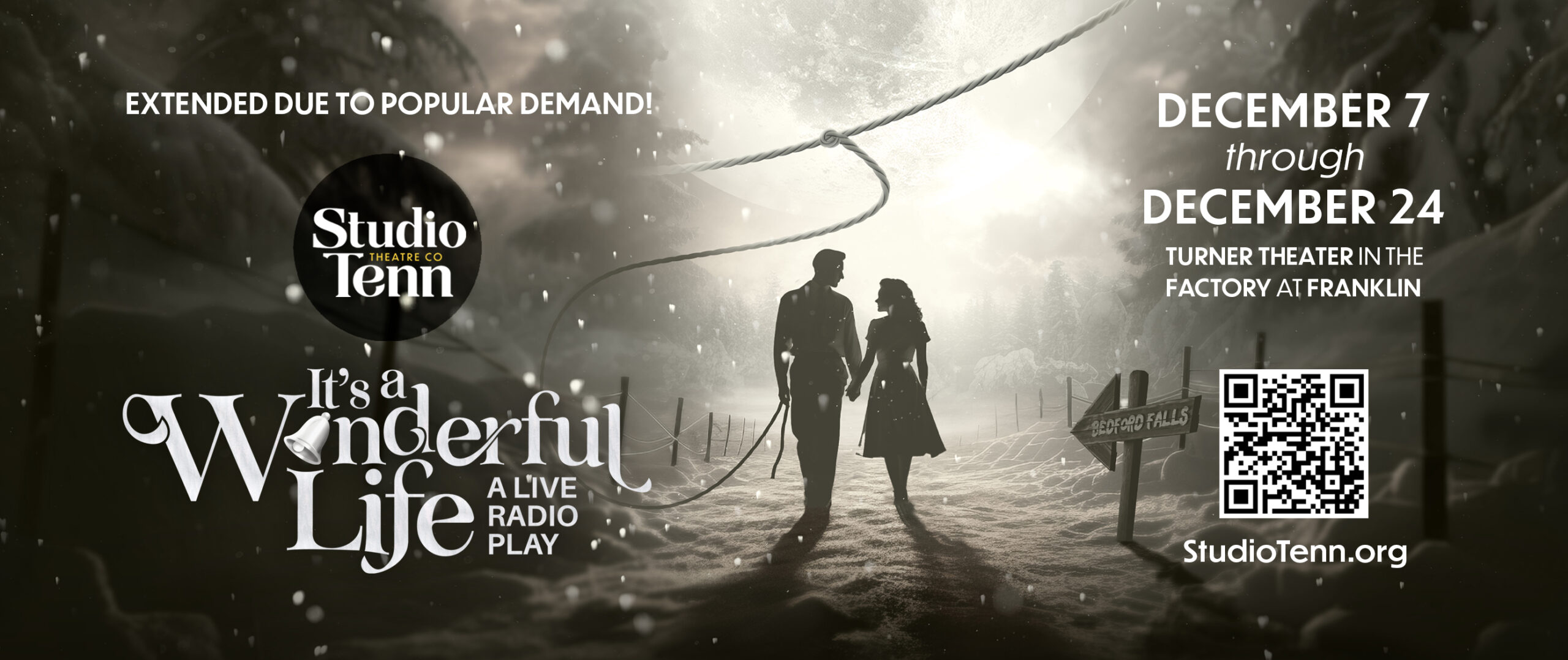 It’s a Wonderful Life, A Live Radio Play in downtown Franklin, Studio Tenn in Turner Theater in The Factory at Franklin.
