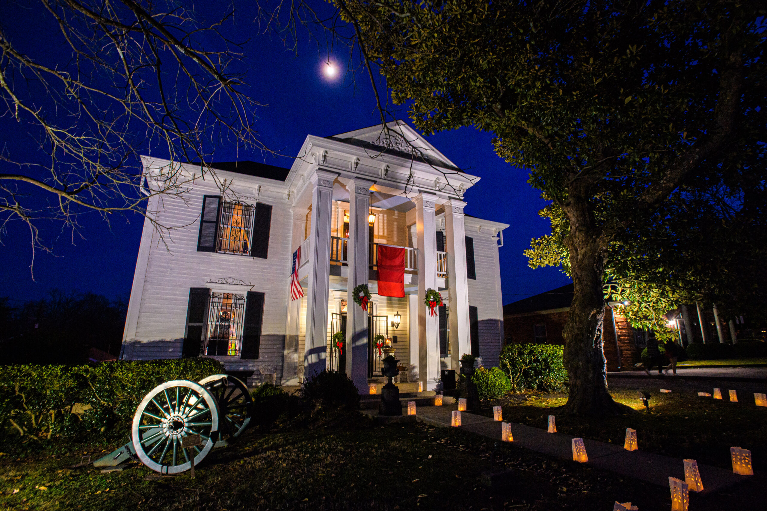 Lotz House with luminaries