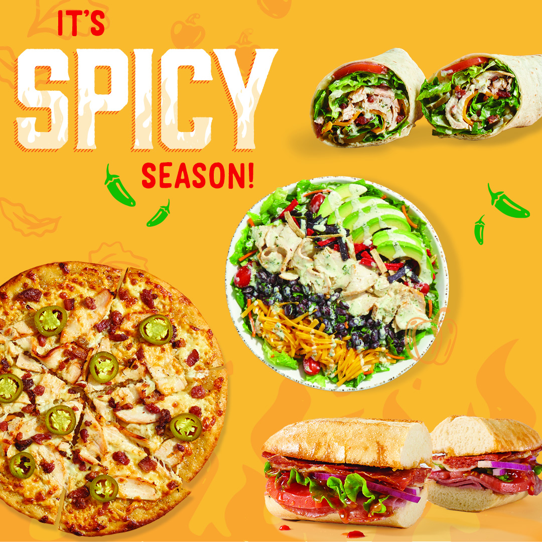 Newk's Franklin, TN_Spicy Season Salad Pizza.