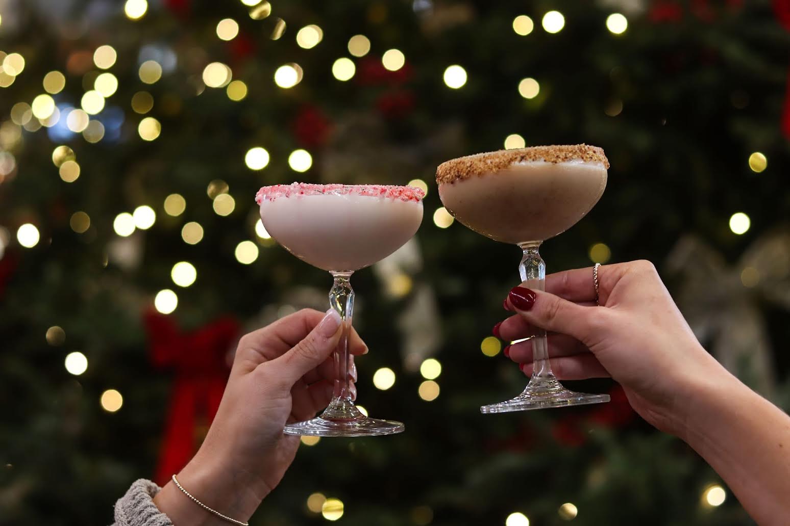 The Factory at Franklin Skylight Bar holiday cocktails in Franklin, TN.