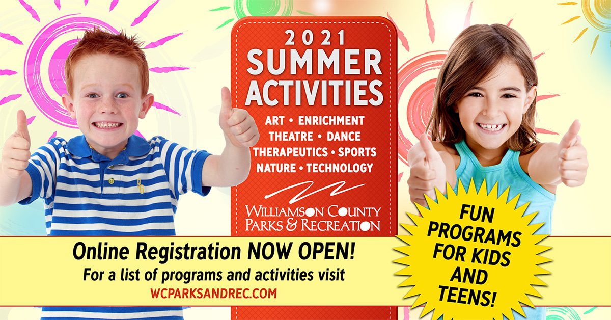 Summer activities for kids and teens in Franklin, TN, Brentwood, TN and throughout Williamson County, TN at the WCPR Dept!