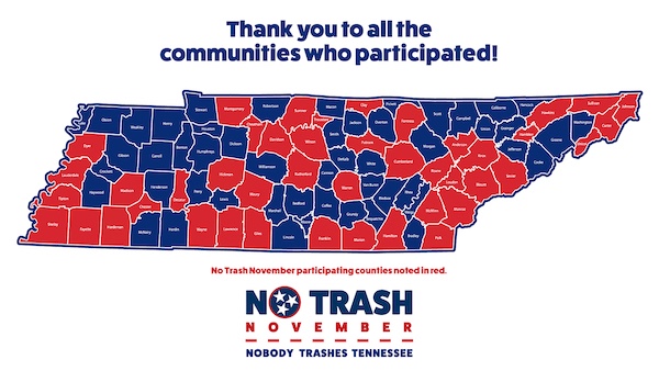 TDOT’s 3rd Annual No Trash November 2