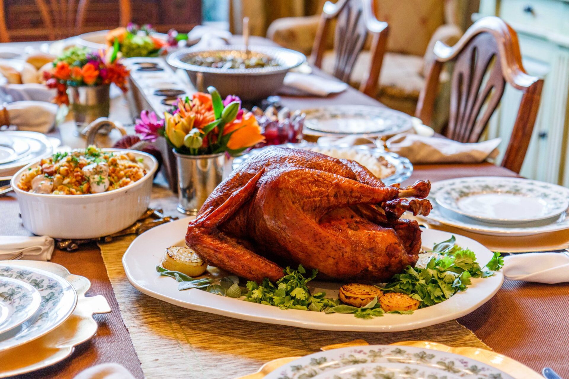 Thanksgiving dinner, have Thanksgiving at Puckett's in downtown Franklin, TN, or pick up to go, they will be open Thanksgiving Day from 11 a.m. till 4 p.m. for a family-style meal, or order Puckett’s home cooking to go for an easy meal prep this year